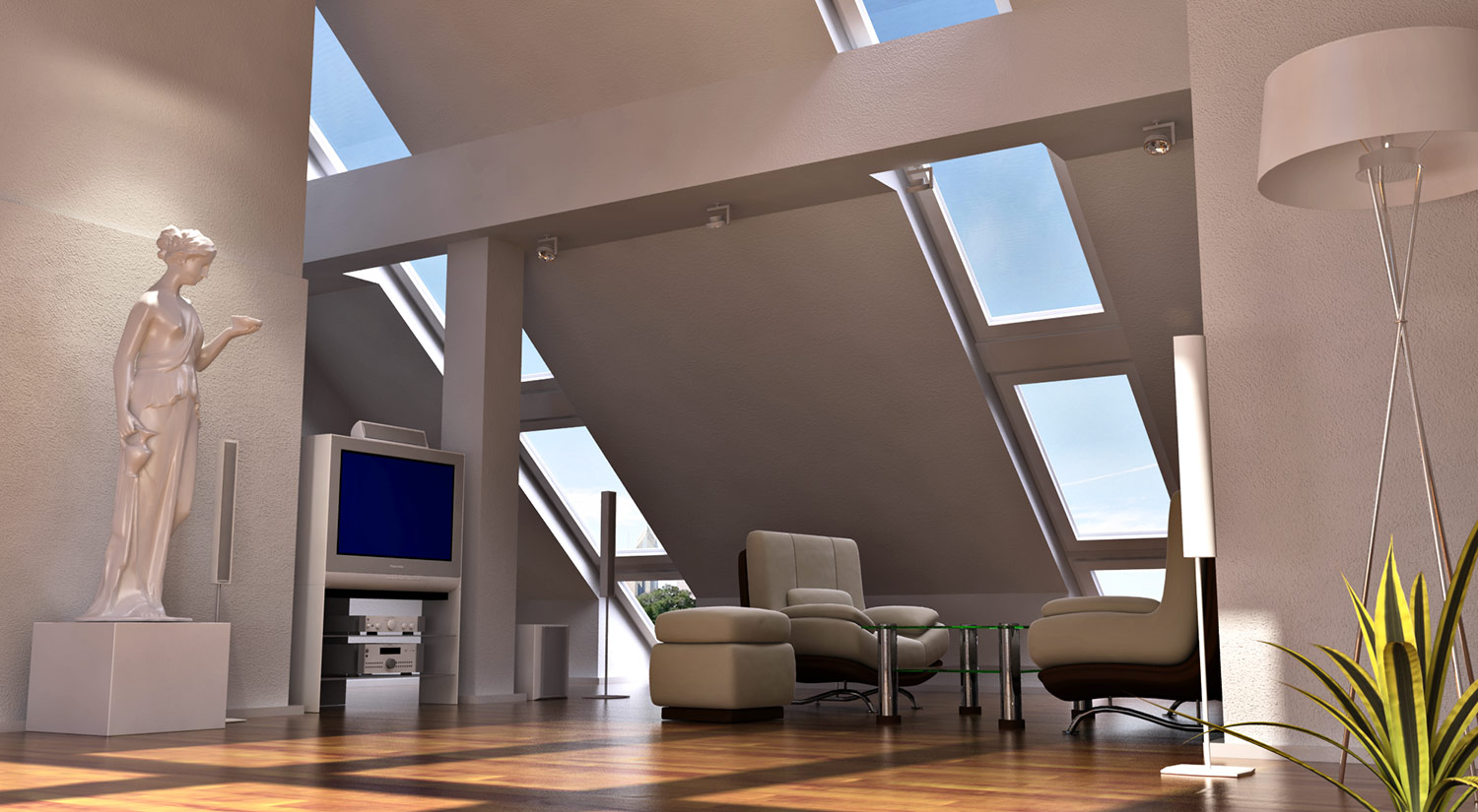 3d Vizualization Architecture Studio Apartment